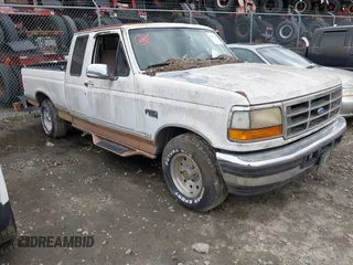1995 Ford F-150 with VIN 1FTEX15N5SKA55739, listed as a IAAI auction lot 41222165 with 1 mi miles. Bid and sale history available at carsss.com. Image 1.