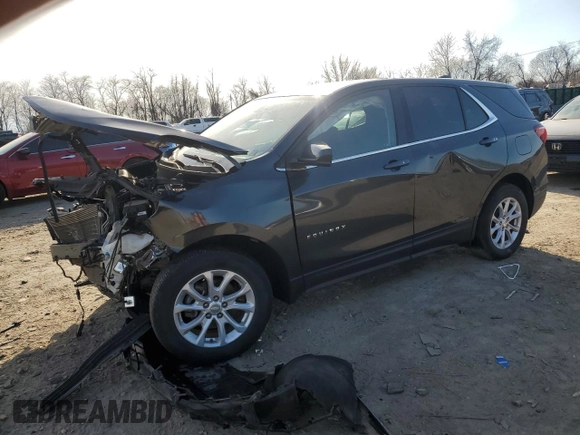 2018 Chevrolet Equinox LT with VIN 3GNAXSEV0JL262130, listed as a Copart auction lot 47670325 with 64,778 mi miles and Salvage Title. Bid and sale history available at carsss.com. Image 1.