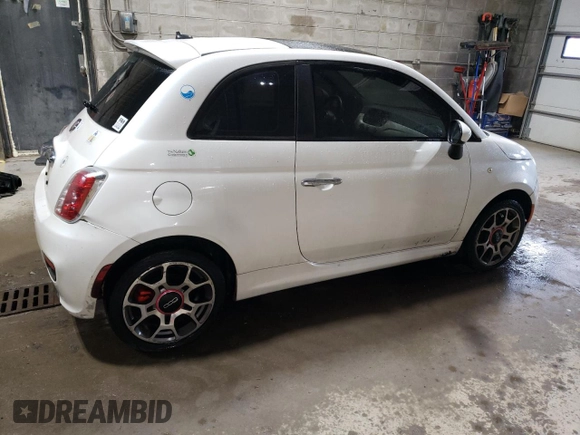 2013 FIAT 500 Sport with VIN 3C3CFFBR1DT554123, listed as a Copart auction lot 54749385 with 137,875 mi miles and Clean Title. Bid and sale history available at carsss.com. Image 3.