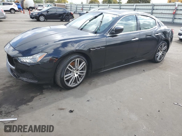 2015 Maserati Ghibli z VIN ZAM57XSA5F1129866, wystawiony jako Copart lot #51738015 z przebiegiem Nie podano mil oraz Szkoda całkowita • Salvage title. Historia ofert i sprzedaży dostępna na DreamBid. Obrazek 1.