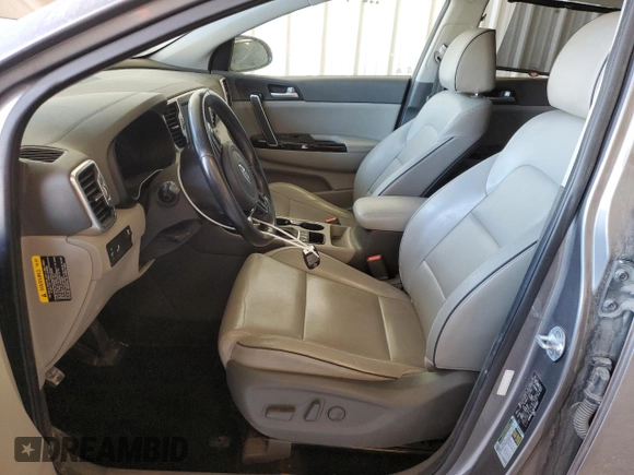 2019 Kia Sportage EX with VIN KNDPNCAC3K7504952, listed as a Copart auction lot 49493115 with 177,623 mi miles and Salvage title. Bid and sale history available at DreamBid. Image 7.