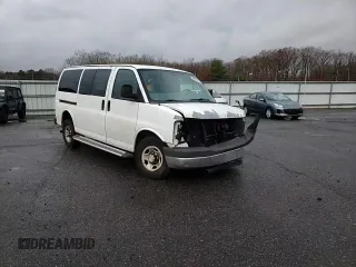 2012 Chevrolet Express Passenger 1LT with VIN 1GAZGYFG3C1118315, listed as a Copart auction lot 80870104 with 122,178 mi miles and Salvage title. Bid and sale history available at DreamBid. Image 12.