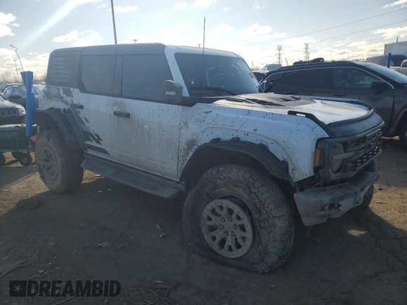 2023 Ford Bronco Raptor with VIN 1FMEE5JRXPLC05041, listed as a Copart auction lot 52328385 with 5,458 mi miles and Clean title. Bid and sale history available at DreamBid. Image 4.