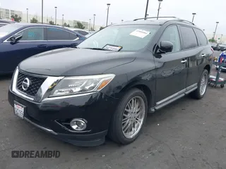 2014 Nissan Pathfinder Platinum with VIN 5N1AR2MN5EC640525, listed as a IAAI auction lot 41884084 with 131,968 mi miles and . Bid and sale history available at DreamBid. Image 2.