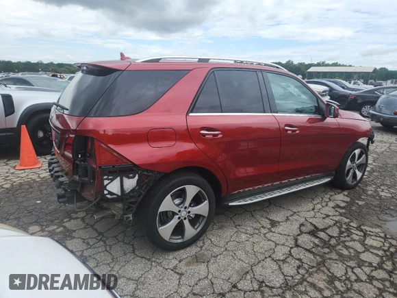 2016 Mercedes-Benz GLE 350 with VIN 4JGDA5JB7GA768568, listed as a Copart auction lot 59925825 with 93,826 mi miles and Salvage title. Bid and sale history available at DreamBid. Image 3.