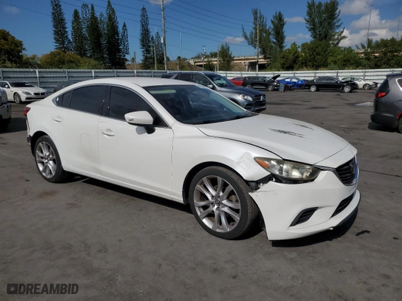 2016 Mazda Mazda6 i Touring with VIN JM1GJ1V51G1442344, listed as a Copart auction lot 88805485 with 195,013 mi miles and Salvage Title. Bid and sale history available at carsss.com. Image 4.