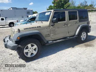 2017 Jeep Wrangler Unlimited Sport with VIN 1C4BJWDG2HL657957, listed as a Copart auction lot 62001865 with 58,969 mi miles and Salvage title. Bid and sale history available at DreamBid. Image 1.