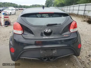 2014 Hyundai Veloster Turbo with VIN KMHTC6AE1EU198844, listed as a Copart auction lot 61006894 with 155,379 mi miles and Salvage Title. Bid and sale history available at carsss.com. Image 6.