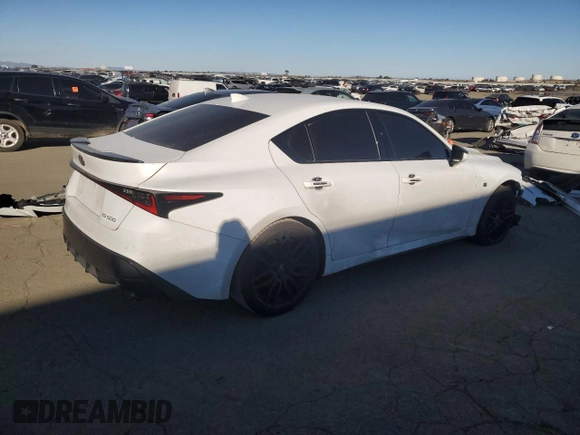 2023 Lexus IS with VIN JTHAP1D28P5003371, listed as a Copart auction lot 41433395 with 30,262 mi miles and Salvage Title. Bid and sale history available at carsss.com. Image 3.