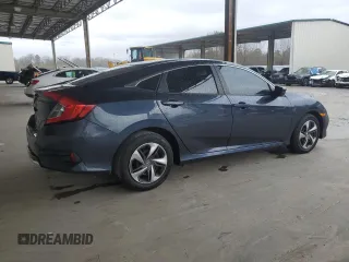 2019 Honda Civic Sedan LX with VIN 2HGFC2F65KH554398, listed as a Copart auction lot 48288965 with 29,180 mi miles and Salvage Title. Bid and sale history available at carsss.com. Image 3.