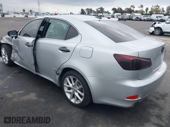 2012 Lexus IS 250 with VIN JTHCF5C22C5055027, listed as a IAAI auction lot 41465580 with 167,686 mi miles and . Bid and sale history available at DreamBid. Image 3.