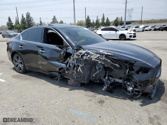 2020 Infiniti Q50 EDITION 30 with VIN JN1EV7AP9LM203383, listed as a Copart auction lot 57332294 with NaN miles and Salvage Title. Bid and sale history available at carsss.com. Image 4.