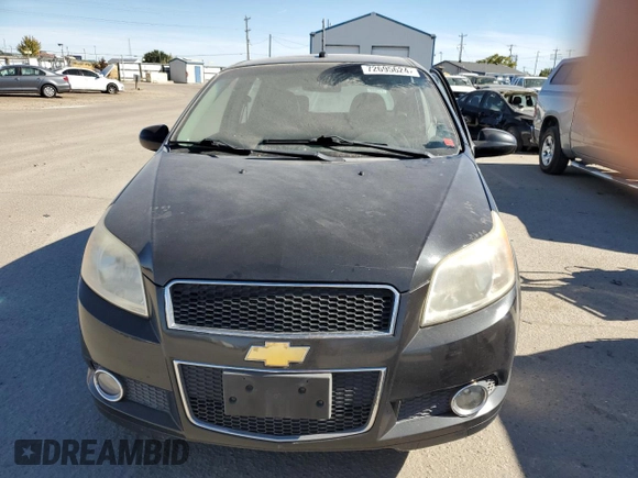 2009 Chevrolet Aveo 2LT with VIN KL1TG66E29B347370, listed as a Copart auction lot 72695624 with 129,479 mi miles and Salvage title. Bid and sale history available at DreamBid. Image 5.