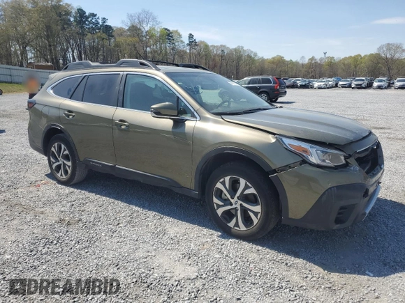 2022 Subaru Outback Limited with VIN 4S4BTANC7N3200139, listed as a Copart auction lot 50597605 with 34,025 mi miles and Salvage Title. Bid and sale history available at DreamBid. Image 4.