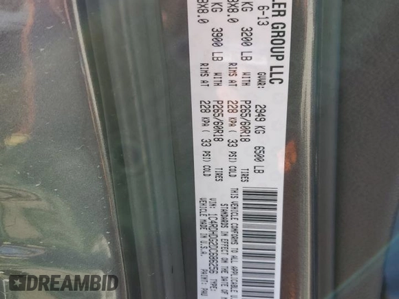 2013 Dodge Durango Crew with VIN 1C4RDHDG2DC686256, listed as a Copart auction lot 52184315 with 150,075 mi miles and Salvage title. Bid and sale history available at DreamBid. Image 13.