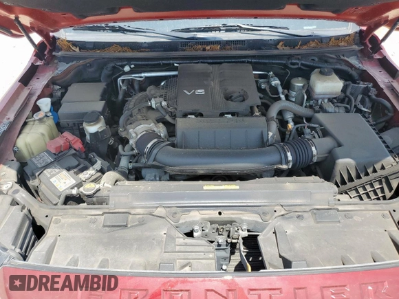 2022 Nissan Frontier Pro-4X with VIN 1N6ED1EK4NN627379, listed as a Copart auction lot 59880425 with 40,580 mi miles and Salvage title. Bid and sale history available at DreamBid. Image 11.