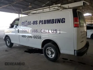 2018 Chevrolet Express Cargo Van with VIN 1GCWGAFG5J1315758, listed as a Copart auction lot 86204684 with 192,498 mi miles and Salvage Title. Bid and sale history available at carsss.com. Image 2.
