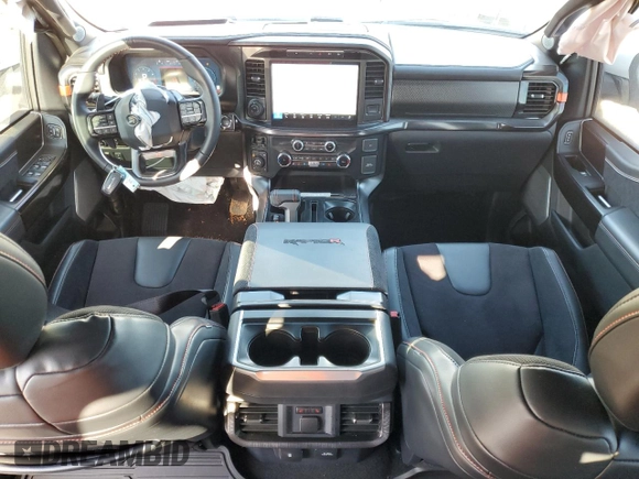 2024 Ford F-150 Raptor with VIN 1FTFW1RJ9RFB89090, listed as a Copart auction lot 43642975 with 5,164 mi miles and Salvage Title. Bid and sale history available at DreamBid. Image 8.