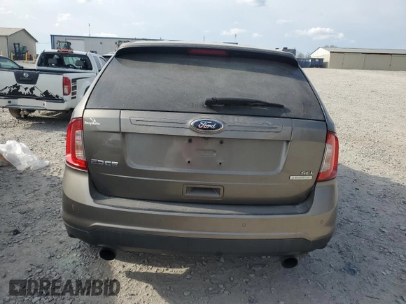 2013 Ford Edge SEL with VIN 2FMDK3J98DBB50819, listed as a Copart auction lot 48183895 with 168,396 mi miles and Salvage Title. Bid and sale history available at carsss.com. Image 6.
