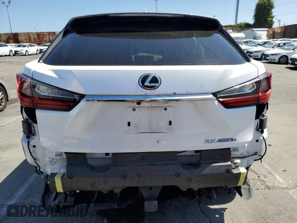 2020 Lexus RX 450h with VIN 2T2HGMDA3LC048722, listed as a Copart auction lot 56066865 with 66,558 mi miles and Salvage title. Bid and sale history available at DreamBid. Image 6.