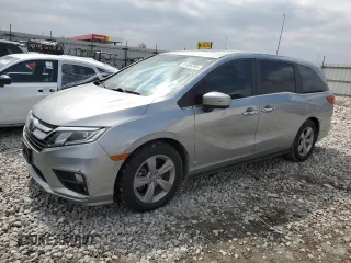 2020 Honda Odyssey EX-L with VIN 5FNRL6H72LB048687, listed as a Copart auction lot 51495345 with 54,121 mi miles and Salvage Title. Bid and sale history available at carsss.com. Image 1.
