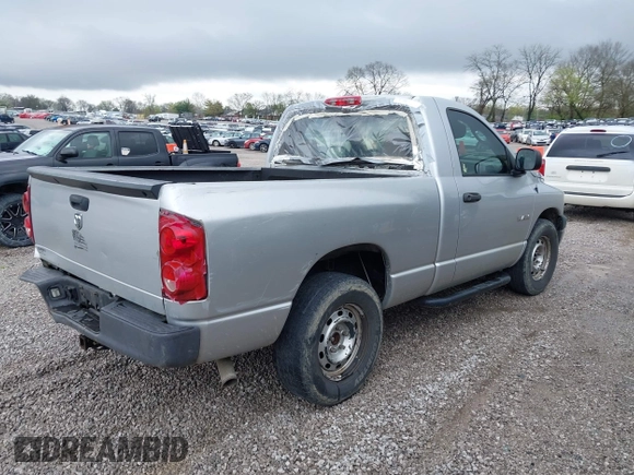 2008 Dodge 1500 ST with VIN 1D7HA16K38J208240, listed as a IAAI auction lot 41917101 with 124,546 mi miles and . Bid and sale history available at DreamBid. Image 4.