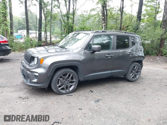 2021 Jeep Renegade Latitude with VIN ZACNJCBB4MPM68233, listed as a IAAI auction lot 42464100 with 63,897 mi miles and . Bid and sale history available at DreamBid. Image 17.