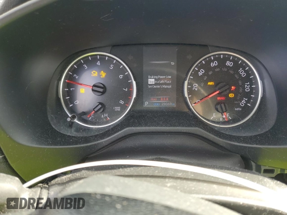 2021 Toyota RAV4 LE with VIN 2T3F1RFV3MC146667, listed as a Copart auction lot 44600015 with 28,069 mi miles and Salvage Title. Bid and sale history available at carsss.com. Image 9.