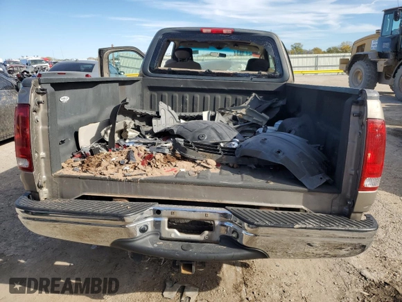 2002 Ford F-150 XL with VIN 1FTRX17262NC01116, listed as a Copart auction lot 80326534 with 0 mi miles and Salvage Title. Bid and sale history available at carsss.com. Image 6.
