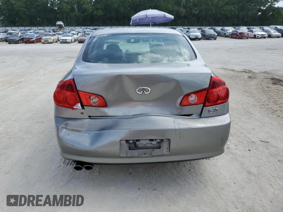2005 Infiniti G35 with VIN JNKCV51E45M224702, listed as a Copart auction lot 54162135 with 208,872 mi miles and Non Repairable. Bid and sale history available at DreamBid. Image 6.
