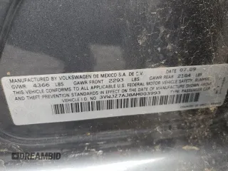 2010 Volkswagen Jetta S с VIN 3VWJZ7AJ8AM003993, выставлен на аукционе Copart как лот 51973625 с пробегом 105 215 миль миль и Списание • Salvage title. История ставок и продаж доступна на DreamBid. Изображение 14.