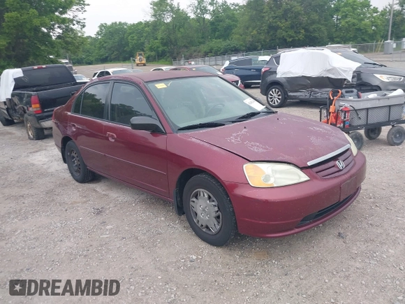 2003 Honda Civic LX z VIN 2HGES16543H530675, wystawiony jako IAAI lot #42442148 z przebiegiem 159 308 mil mil oraz . Historia ofert i sprzedaży dostępna na DreamBid. Obrazek 1.