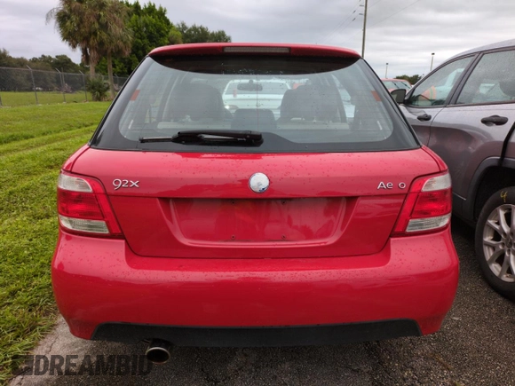 2005 Saab 9-2X Aero z VIN JF4GG22685H055837, wystawiony jako Copart lot #74043794 z przebiegiem 122 847 mil mil oraz Szkoda całkowita • Salvage title. Historia ofert i sprzedaży dostępna na DreamBid. Obrazek 6.