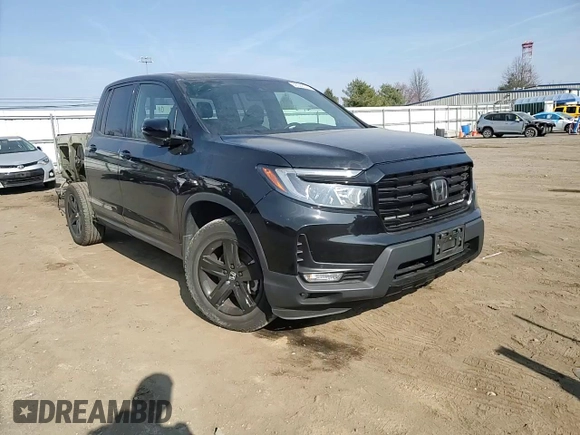 2023 Honda Ridgeline Black Edition with VIN 5FPYK3F85PB019576, listed as a Copart auction lot 48588305 with 56,563 mi miles and Salvage title. Bid and sale history available at DreamBid. Image 11.