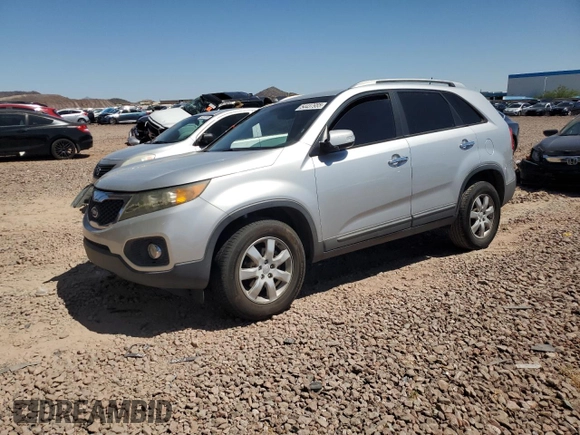 2011 Kia Sorento LX with VIN 5XYKT4A16BG049070, listed as a Copart auction lot 54437955 with 291,459 mi miles and Salvage Title. Bid and sale history available at DreamBid. Image 1.