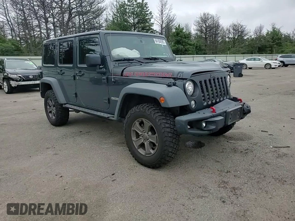 2017 Jeep Wrangler Unlimited Rubicon Recon with VIN 1C4HJWFG3HL729160, listed as a Copart auction lot 64184595 with 78,086 mi miles and Salvage title. Bid and sale history available at DreamBid. Image 14.
