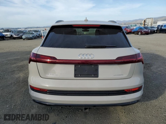 2021 Audi e-tron Prestige with VIN WA1VABGE9MB030019, listed as a Copart auction lot 42203863 with 24,925 mi miles and . Bid and sale history available at DreamBid. Image 6.