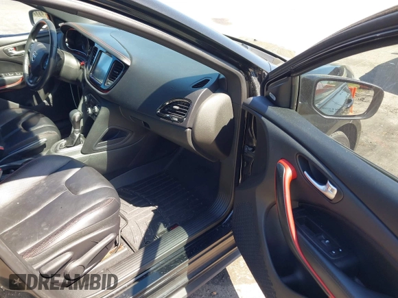 2015 Dodge Dart GT with VIN 1C3CDFEB2FD205663, listed as a IAAI auction lot 41795614 with 108,714 mi miles. Bid and sale history available at carsss.com. Image 5.