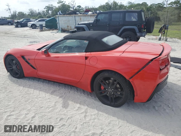 2015 Chevrolet Corvette Z51 2LT with VIN 1G1YK3D75F5106731, listed as a Copart auction lot 74700174 with 44,755 mi miles and Salvage Title. Bid and sale history available at carsss.com. Image 2.
