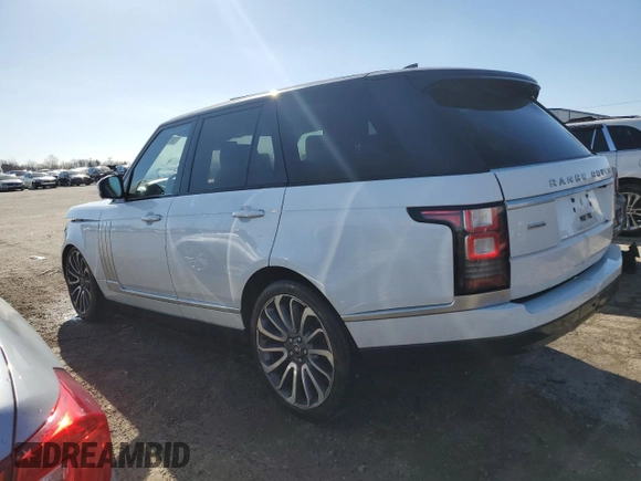 2017 Land Rover Range Rover Autobiography with VIN SALGV2FE8HA330823, listed as a Copart auction lot 50125554 with 93,763 mi miles and Salvage title. Bid and sale history available at DreamBid. Image 2.