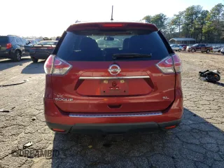 2015 Nissan Rogue SL with VIN 5N1AT2MT0FC832274, listed as a Copart auction lot 47627635 with 0 mi miles and Salvage Title. Bid and sale history available at carsss.com. Image 6.