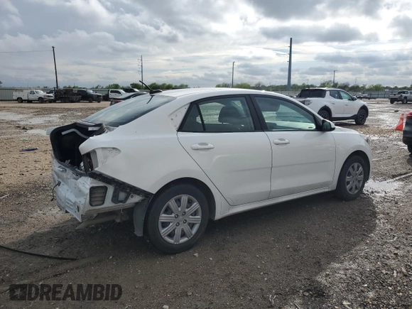 2021 Kia Rio LX with VIN 3KPA24AD1ME369454, listed as a Copart auction lot 50754405 with 81,458 mi miles and Salvage Title. Bid and sale history available at DreamBid. Image 3.
