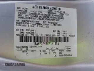 2010 Ford Focus SE with VIN 1FAHP3FN5AW141556, listed as a IAAI auction lot 42086429 with 134,035 mi miles and . Bid and sale history available at carsss.com. Image 9.
