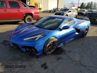 2020 Chevrolet Corvette 2LT with VIN 1G1Y73D48L5114647, listed as a Copart auction lot 47498965 with 9,419 mi miles and Salvage Title. Bid and sale history available at carsss.com. Image 1.