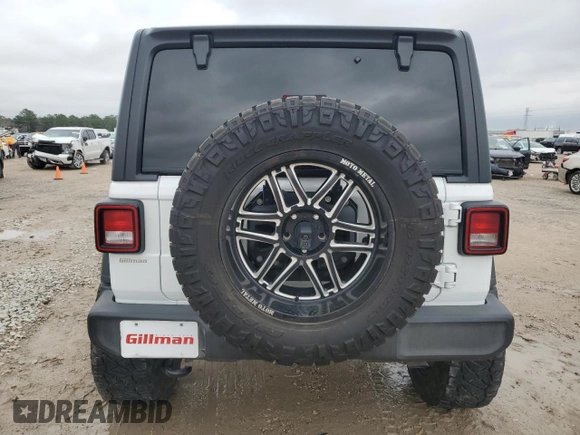 2023 Jeep Wrangler Sport S with VIN 1C4HJXDN3PW522353, listed as a Copart auction lot 86645234 with 17,562 mi miles and Salvage Title. Bid and sale history available at DreamBid. Image 6.