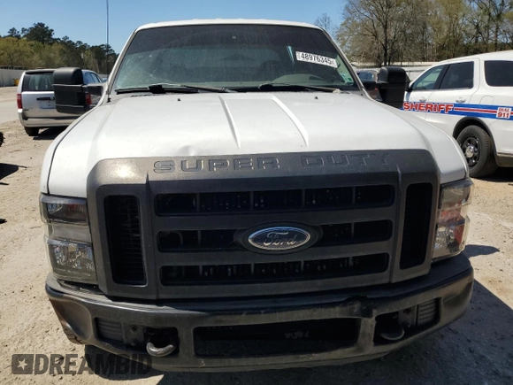2008 Ford F-250 XL with VIN 1FTSW20R98ED48430, listed as a Copart auction lot 48976345 with 151,120 mi miles and Salvage title. Bid and sale history available at DreamBid. Image 5.