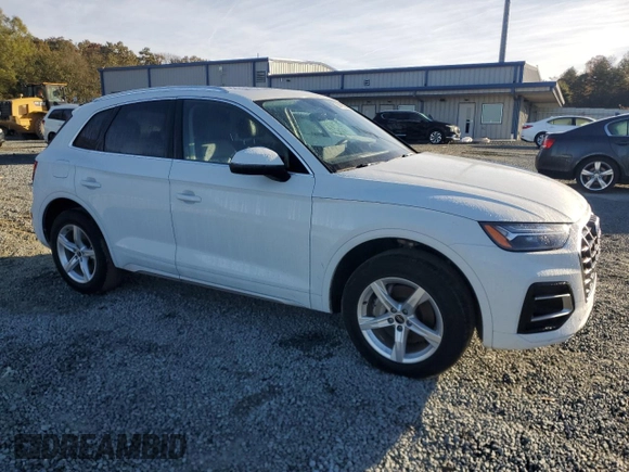 2023 Audi Q5 Premium with VIN WA1ABAFY9P2046985, listed as a Copart auction lot 80493784 with 41,454 mi miles and Salvage Title. Bid and sale history available at carsss.com. Image 4.