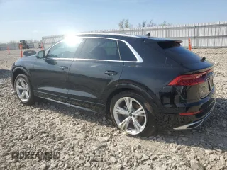 2023 Audi Q8 Premium Plus with VIN WA1BVBF1XPD032408, listed as a Copart auction lot 55977695 with 19,596 mi miles and Salvage title. Bid and sale history available at DreamBid. Image 2.
