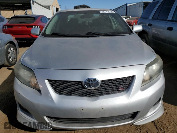 2009 Toyota Corolla with VIN 1NXBU40E39Z139959, listed as a Copart auction lot 72742564 with 121,039 mi miles and Salvage Title. Bid and sale history available at carsss.com. Image 5.