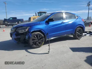 2022 Honda HR-V Sport with VIN 3CZRU6H14NM702364, listed as a Copart auction lot 46609755 with 82,007 mi miles and Salvage Title. Bid and sale history available at carsss.com. Image 1.